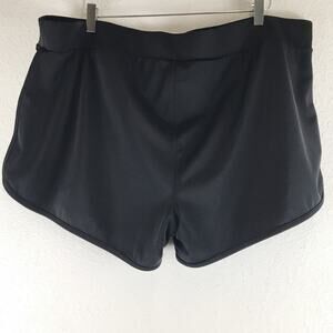 Torrid High Rise 4 Inch Swim Short Black Beach Pull-on Plus Size 4X